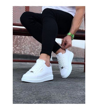 Wagoon WG01 Beyaz Düz Erkek Casual Ayakkabı Wagoon WG01 Beyaz Düz Erkek Casual Ayakkabı