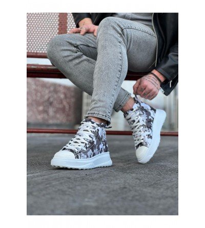 Wagoon WG017 Beyaz Askeri Yarım Bilek Casual Ayakkabı Wagoon WG017 Beyaz Askeri Yarım Bilek Casual Ayakkabı