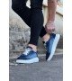 Wagoon WG018 Koyu Mavi Kot Kumaş Erkek Casual Ayakkabı Wagoon WG018 Koyu Mavi Kot Kumaş Erkek Casual Ayakkabı