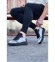 Wagoon WG019 Gri Siyah Triko Erkek Casual Ayakkabı Wagoon WG019 Gri Siyah Triko Erkek Casual Ayakkabı