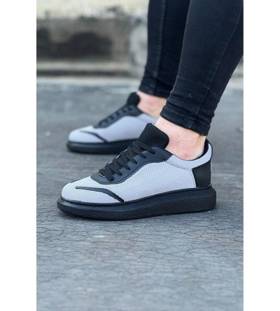 Wagoon WG019 Gri Siyah Triko Erkek Casual Ayakkabı Wagoon WG019 Gri Siyah Triko Erkek Casual Ayakkabı