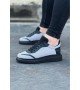 Wagoon WG019 Gri Siyah Triko Erkek Casual Ayakkabı Wagoon WG019 Gri Siyah Triko Erkek Casual Ayakkabı