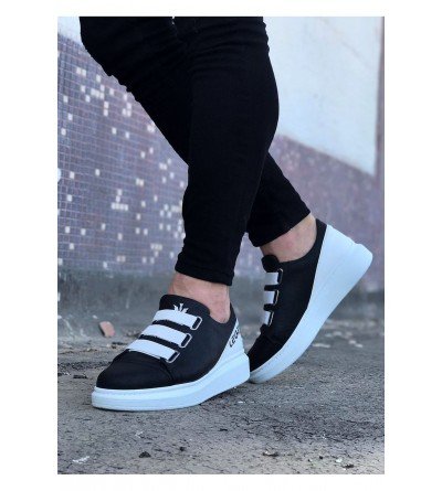 Wagoon WG029 Siyah Beyaz Kalın Taban Casual Erkek Ayakkabı Wagoon WG029 Siyah Beyaz Kalın Taban Casual Erkek Ayakkabı