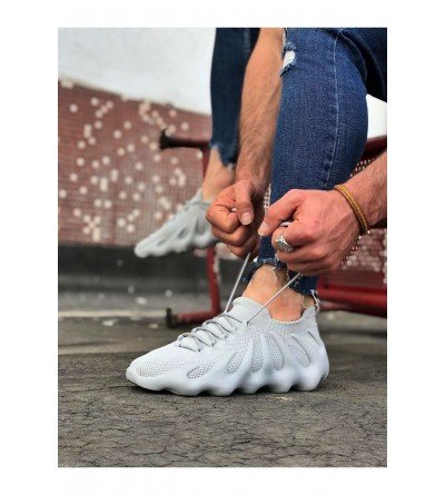 Wagoon WG300 Gri Triko Sargı Taban Casual Erkek Ayakkabı Wagoon WG300 Gri Triko Sargı Taban Casual Erkek Ayakkabı