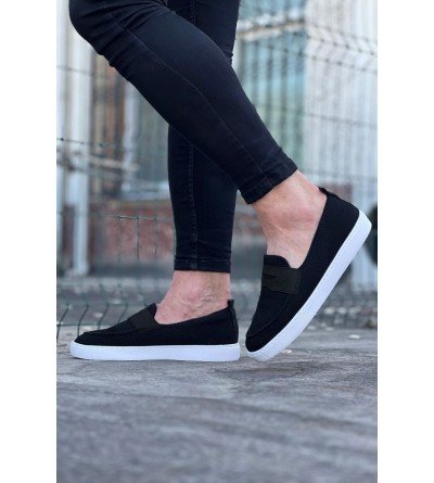 Wagoon WG061 Siyah Triko Babet Erkek Casual Ayakkabı Wagoon WG061 Siyah Triko Babet Erkek Casual Ayakkabı