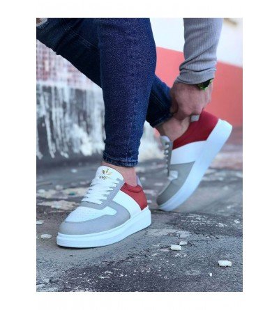 Wagoon WG011 Beyaz Kırmızı Erkek Casual Ayakkabı Wagoon WG011 Beyaz Kırmızı Erkek Casual Ayakkabı