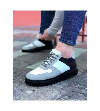 Wagoon WG011 Beyaz Kömür Erkek Casual Ayakkabı Wagoon WG011 Beyaz Kömür Erkek Casual Ayakkabı