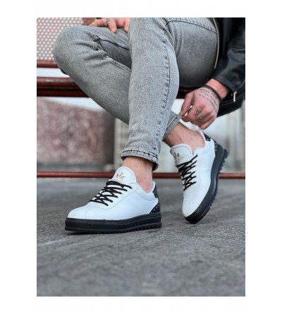 Wagoon WG021 Beyaz Kömür Erkek Casual Ayakkabı Wagoon WG021 Beyaz Kömür Erkek Casual Ayakkabı
