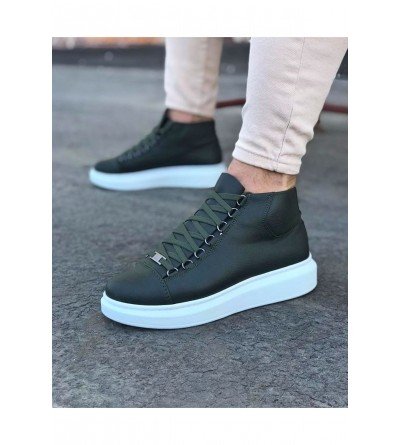 Wagoon WG032 Haki Bağcıklı Sneakers Yarım Bilek Bot Wagoon WG032 Haki Bağcıklı Sneakers Yarım Bilek Bot