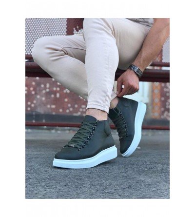 Wagoon WG032 Haki Bağcıklı Sneakers Yarım Bilek Bot Wagoon WG032 Haki Bağcıklı Sneakers Yarım Bilek Bot