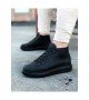 Wagoon WG032 Kömür Bağcıklı Sneakers Yarım Bilek Bot Wagoon WG032 Kömür Bağcıklı Sneakers Yarım Bilek Bot