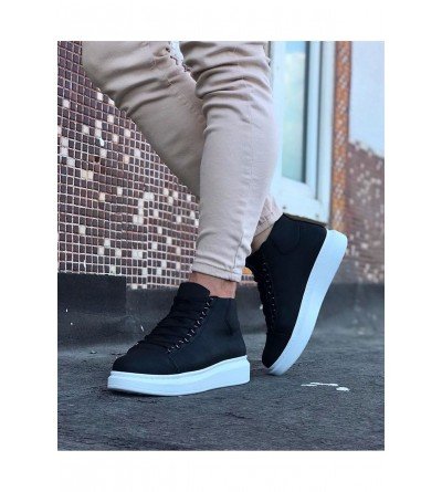 Wagoon WG032 Siyah Bağcıklı Sneakers Yarım Bilek Bot Wagoon WG032 Siyah Bağcıklı Sneakers Yarım Bilek Bot