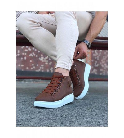 Wagoon WG032 Taba Bağcıklı Sneakers Yarım Bilek Bot Wagoon WG032 Taba Bağcıklı Sneakers Yarım Bilek Bot