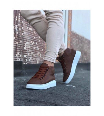 Wagoon WG032 Taba Bağcıklı Sneakers Yarım Bilek Bot Wagoon WG032 Taba Bağcıklı Sneakers Yarım Bilek Bot