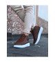 Wagoon WG032 Taba Bağcıklı Sneakers Yarım Bilek Bot Wagoon WG032 Taba Bağcıklı Sneakers Yarım Bilek Bot