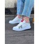 Wagoon WG040 Beyaz Gri Erkek Casual Ayakkabı Wagoon WG040 Beyaz Gri Erkek Casual Ayakkabı