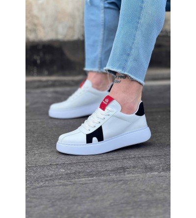 Wagoon WG040 Beyaz Siyah Erkek Casual Ayakkabı Wagoon WG040 Beyaz Siyah Erkek Casual Ayakkabı