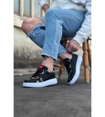 Wagoon WG040 Siyah Kurukafa Erkek Casual Ayakkabı Wagoon WG040 Siyah Kurukafa Erkek Casual Ayakkabı