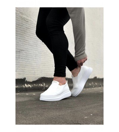 Wagoon WG049 Beyaz Düz Casual Erkek Ayakkabı Wagoon WG049 Beyaz Düz Casual Erkek Ayakkabı
