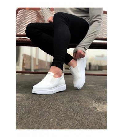 Wagoon WG049 Beyaz Düz Casual Erkek Ayakkabı Wagoon WG049 Beyaz Düz Casual Erkek Ayakkabı