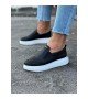 Wagoon WG049 Siyah Düz Casual Erkek Ayakkabı Wagoon WG049 Siyah Düz Casual Erkek Ayakkabı