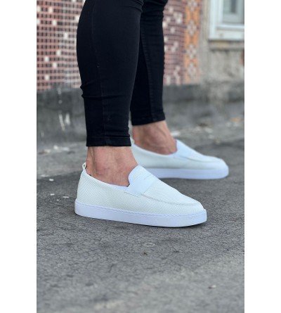 Wagoon WG061 Beyaz Triko Babet Erkek Casual Ayakkabı Wagoon WG061 Beyaz Triko Babet Erkek Casual Ayakkabı