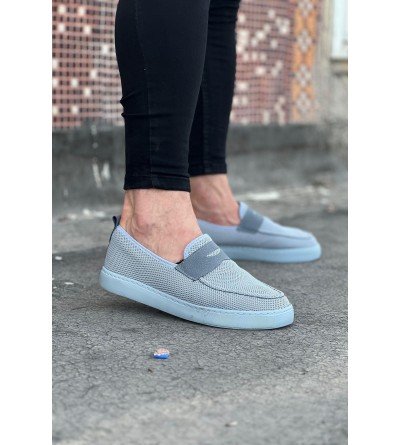 Wagoon WG061 Gri Triko Babet Erkek Casual Ayakkabı Wagoon WG061 Gri Triko Babet Erkek Casual Ayakkabı