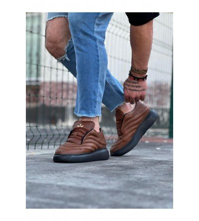 Wagoon WG094 Taba Siyah Erkek Casual Ayakkabı Wagoon WG094 Taba Siyah Erkek Casual Ayakkabı