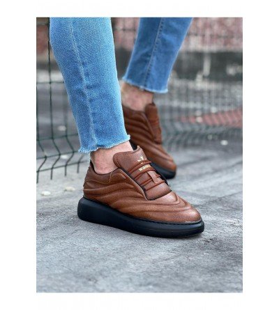 Wagoon WG094 Taba Siyah Erkek Casual Ayakkabı Wagoon WG094 Taba Siyah Erkek Casual Ayakkabı