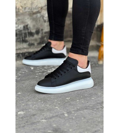 Wagoon WG095 Siyah Beyaz Erkek Casual Ayakkabı Wagoon WG095 Siyah Beyaz Erkek Casual Ayakkabı