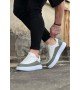 Wagoon WG162 Beyaz Gri Ortopedik Taban Erkek Casual Ayakkabı Wagoon WG162 Beyaz Gri Ortopedik Taban Erkek Casual Ayakkabı