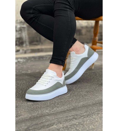 Wagoon WG162 Beyaz Gri Ortopedik Taban Erkek Casual Ayakkabı Wagoon WG162 Beyaz Gri Ortopedik Taban Erkek Casual Ayakkabı