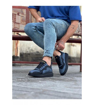 Wagoon WG301 Kömür Mavi Erkek Casual Ayakkabı Wagoon WG301 Kömür Mavi Erkek Casual Ayakkabı