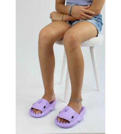 Wagoon WG500 Köpekbalığı Mor Unisex Tam Ortopedik Terlik Shark Slides Wagoon WG500 Köpekbalığı Mor Unisex Tam Ortopedik Terlik Shark Slides